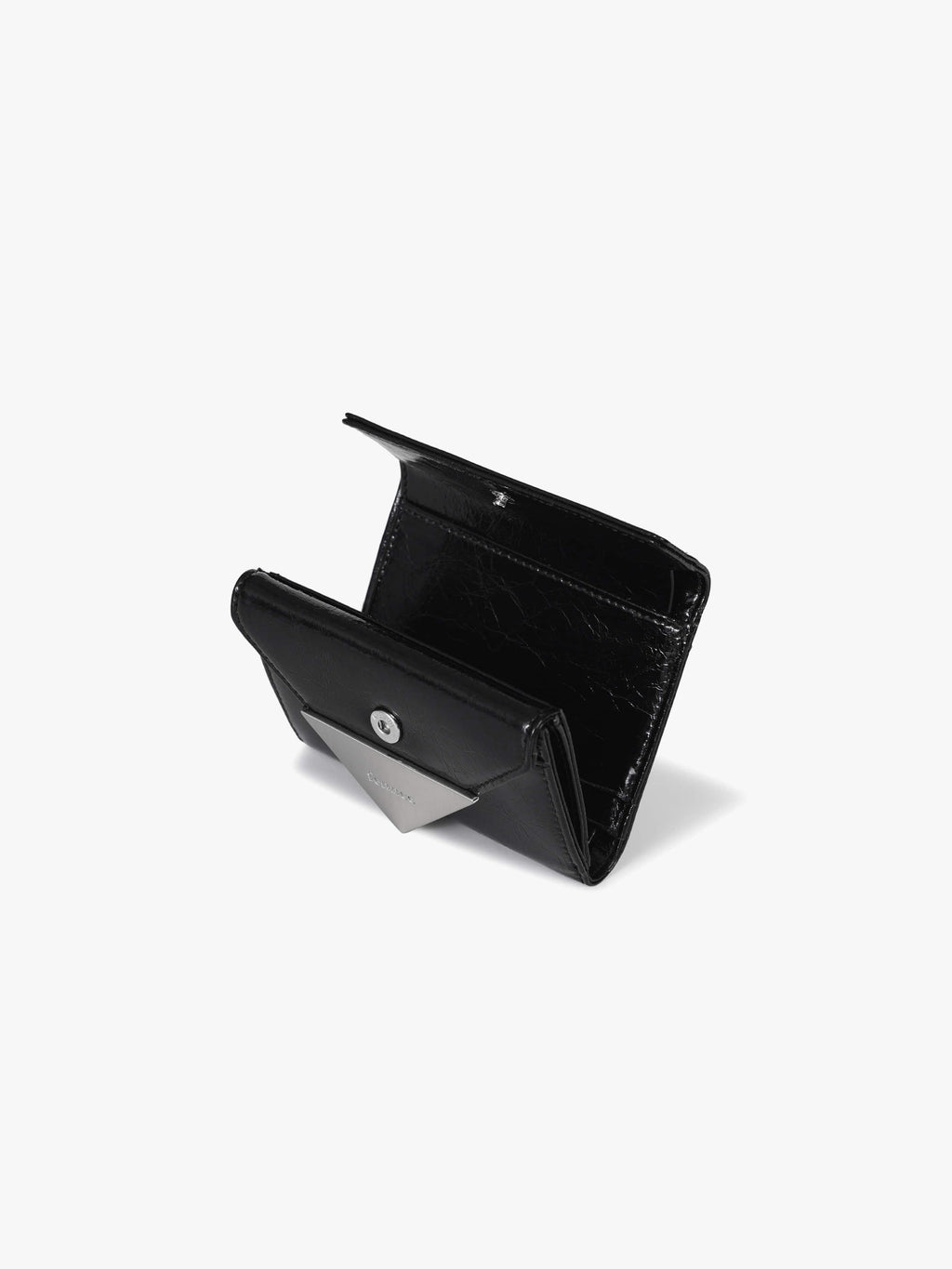 Fennce - CRINKLE TRIANGLE DOCO WALLET BLACK