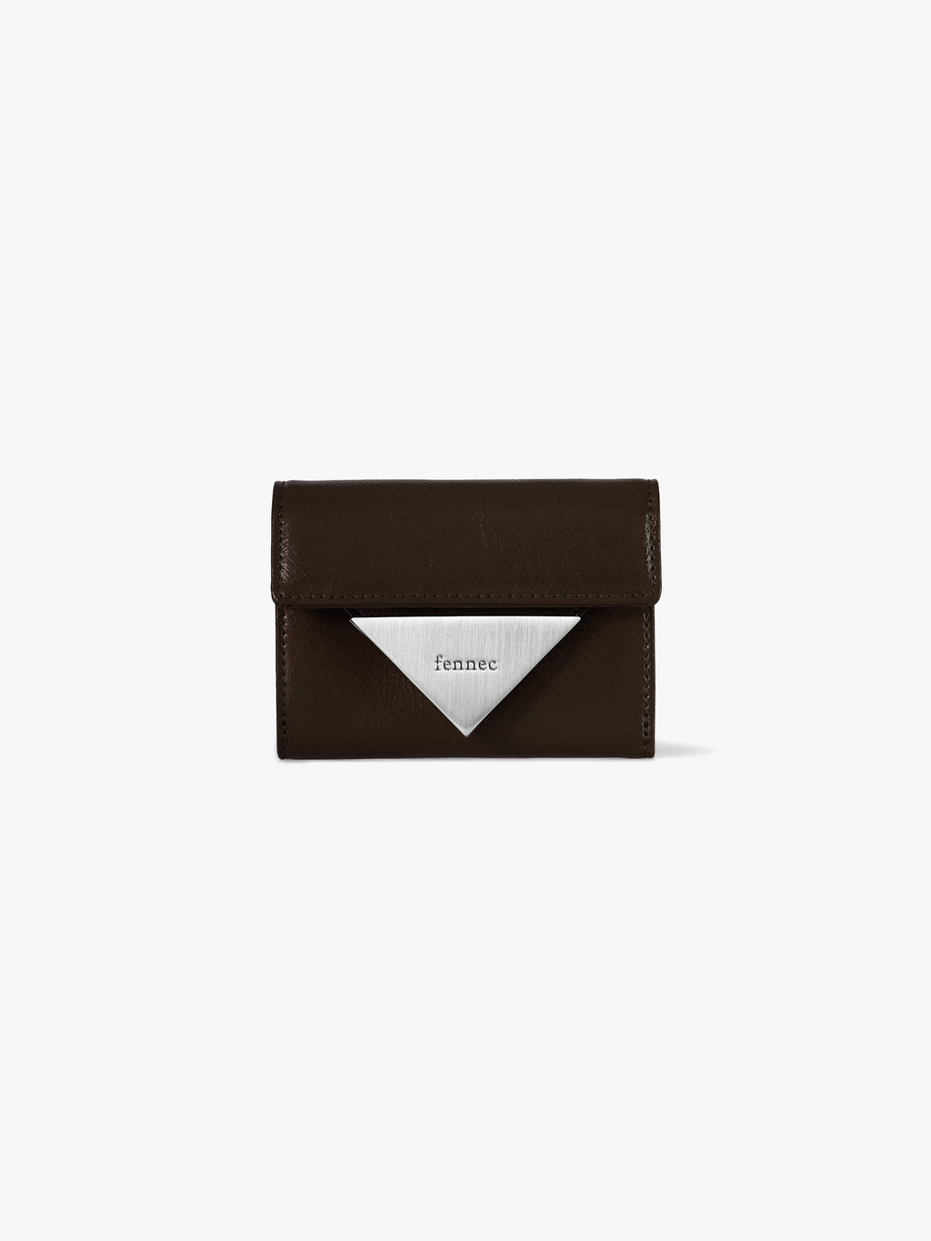 Fennce - CRINKLE TRIANGLE DOCO WALLET ESPRESSO