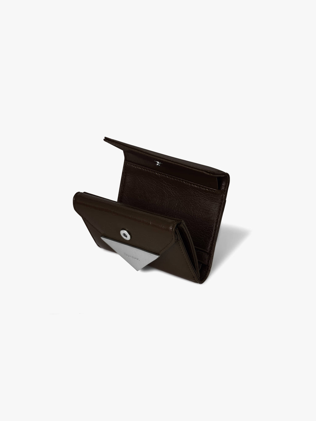 Fennce - CRINKLE TRIANGLE DOCO WALLET ESPRESSO