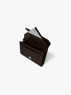 Fennce - CRINKLE TRIANGLE DOCO WALLET ESPRESSO