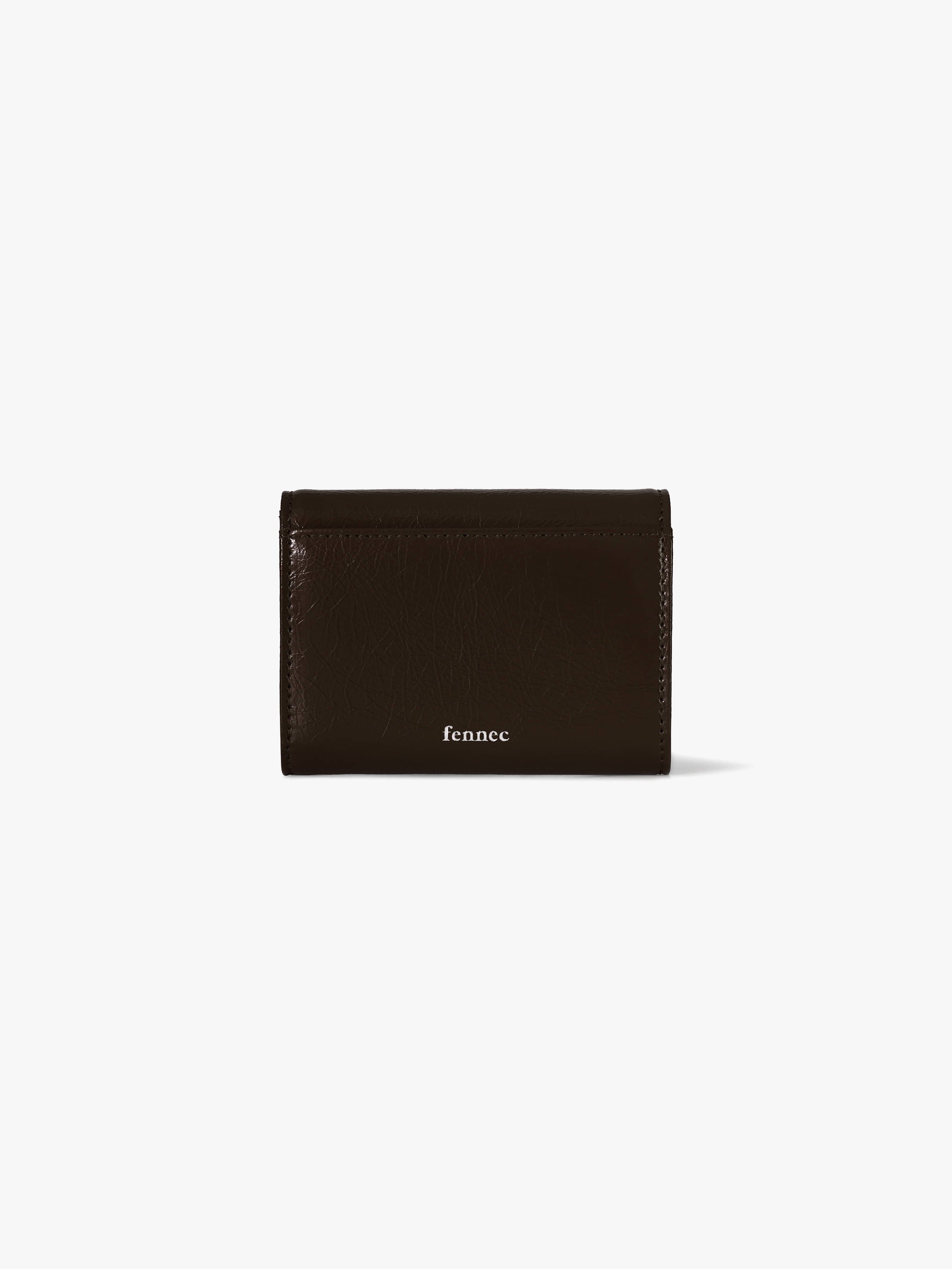 Fennce - CRINKLE TRIANGLE DOCO WALLET ESPRESSO
