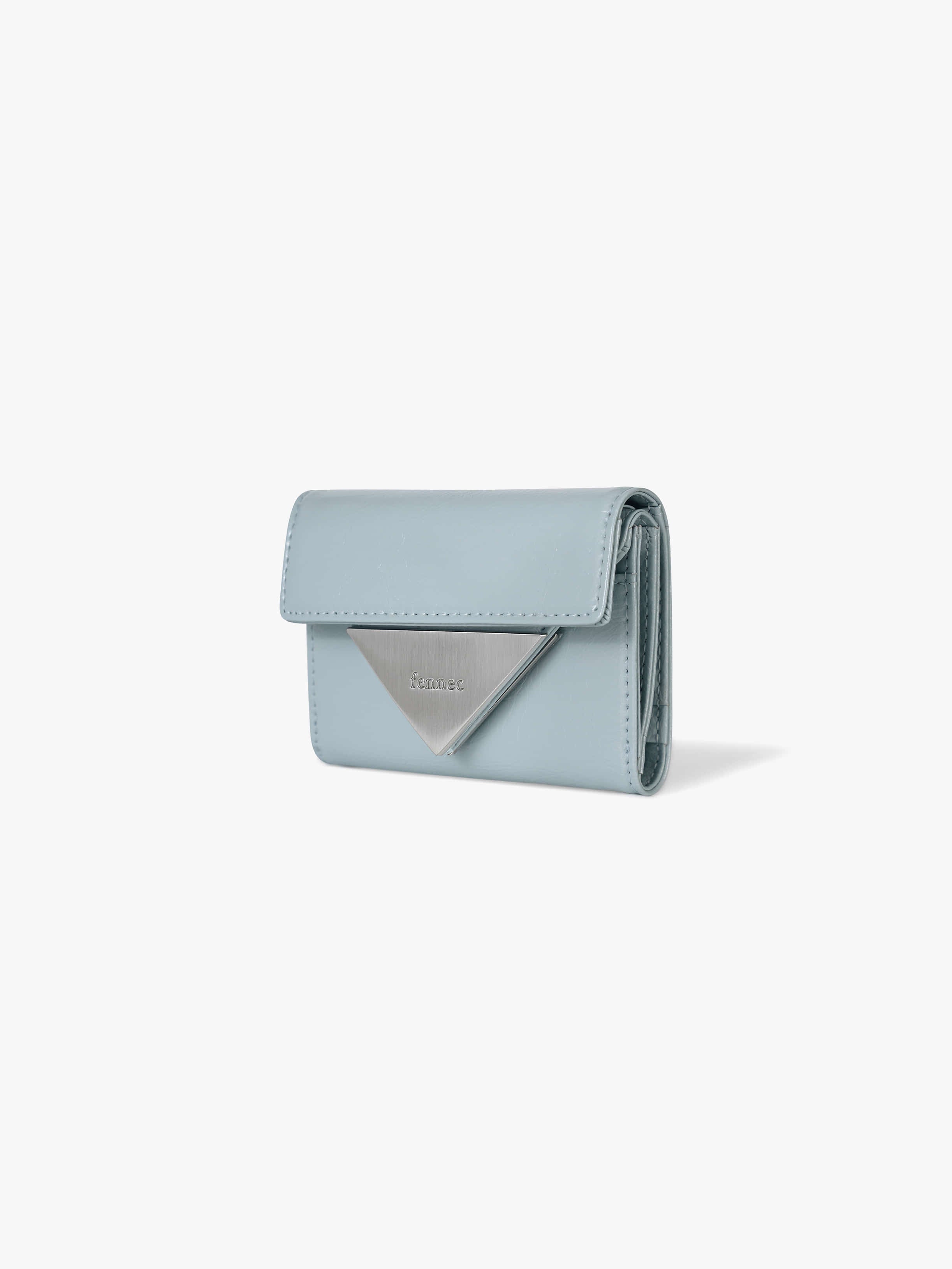 Fennec - CRINKLE TRIANGLE DOCO WALLET HAZE BLUE – KtrendyBox