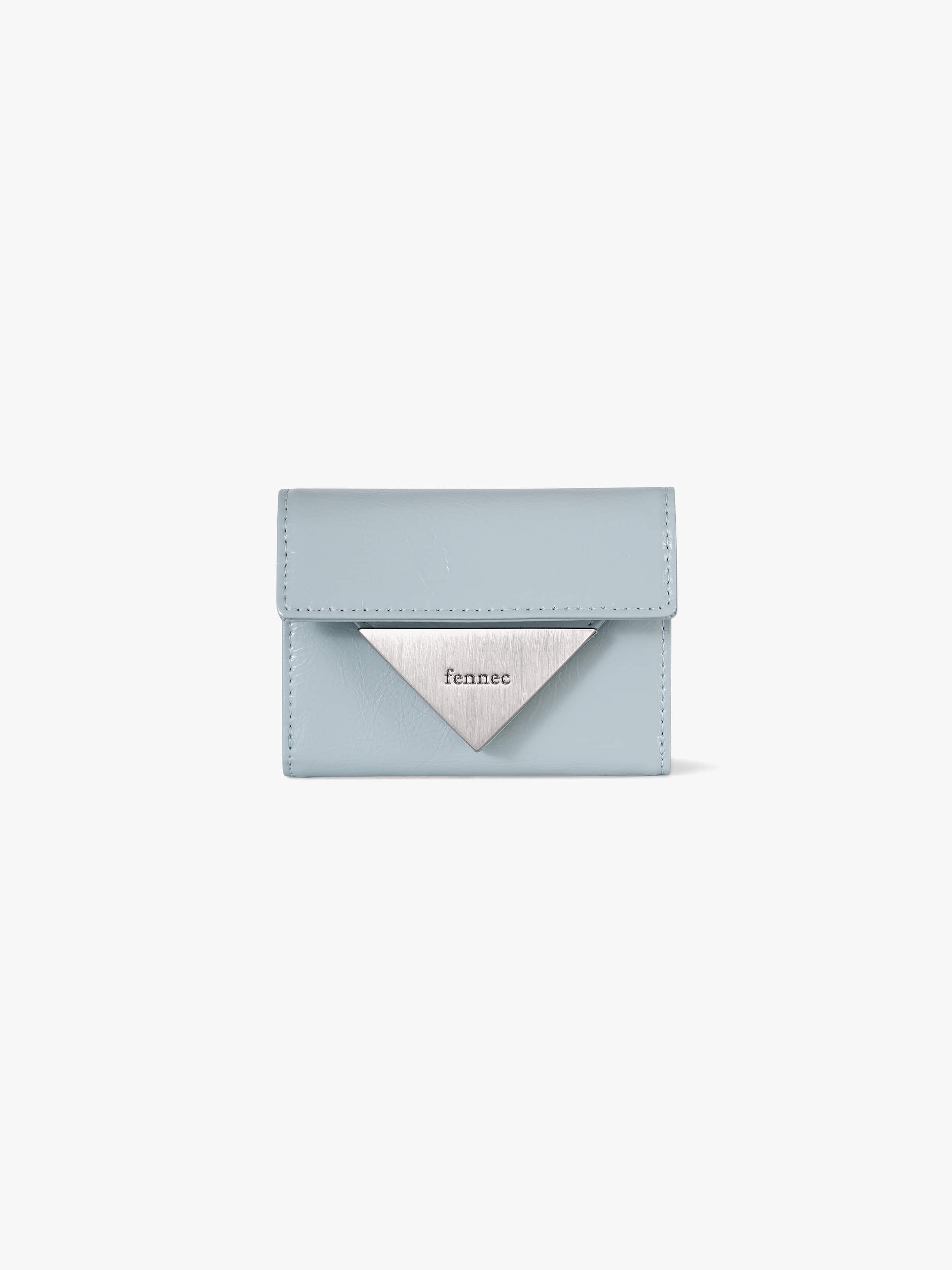 Fennce - CRINKLE TRIANGLE DOCO WALLET HAZE BLUE