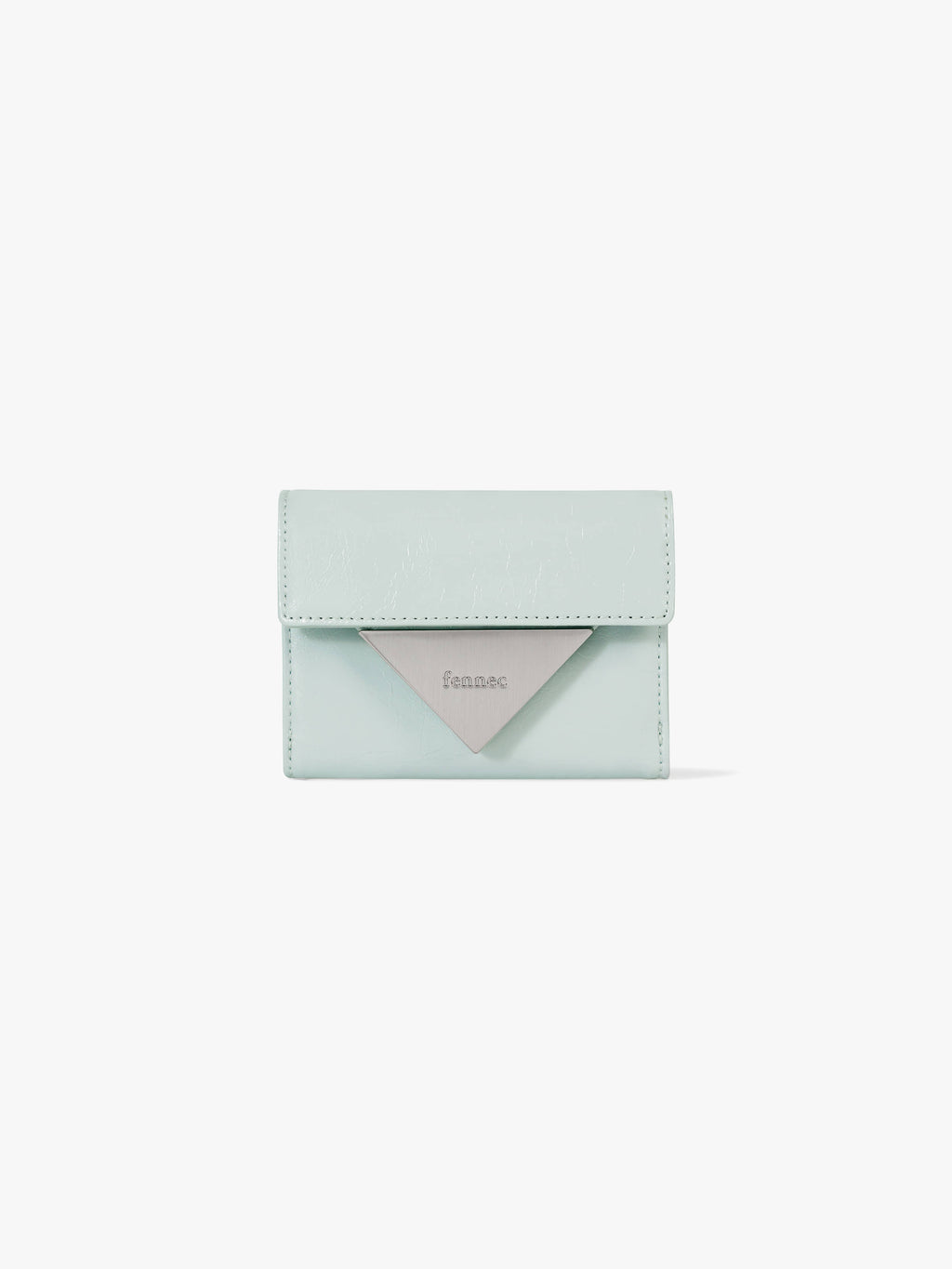 Fennce - CRINKLE TRIANGLE DOCO WALLET PALE MINT