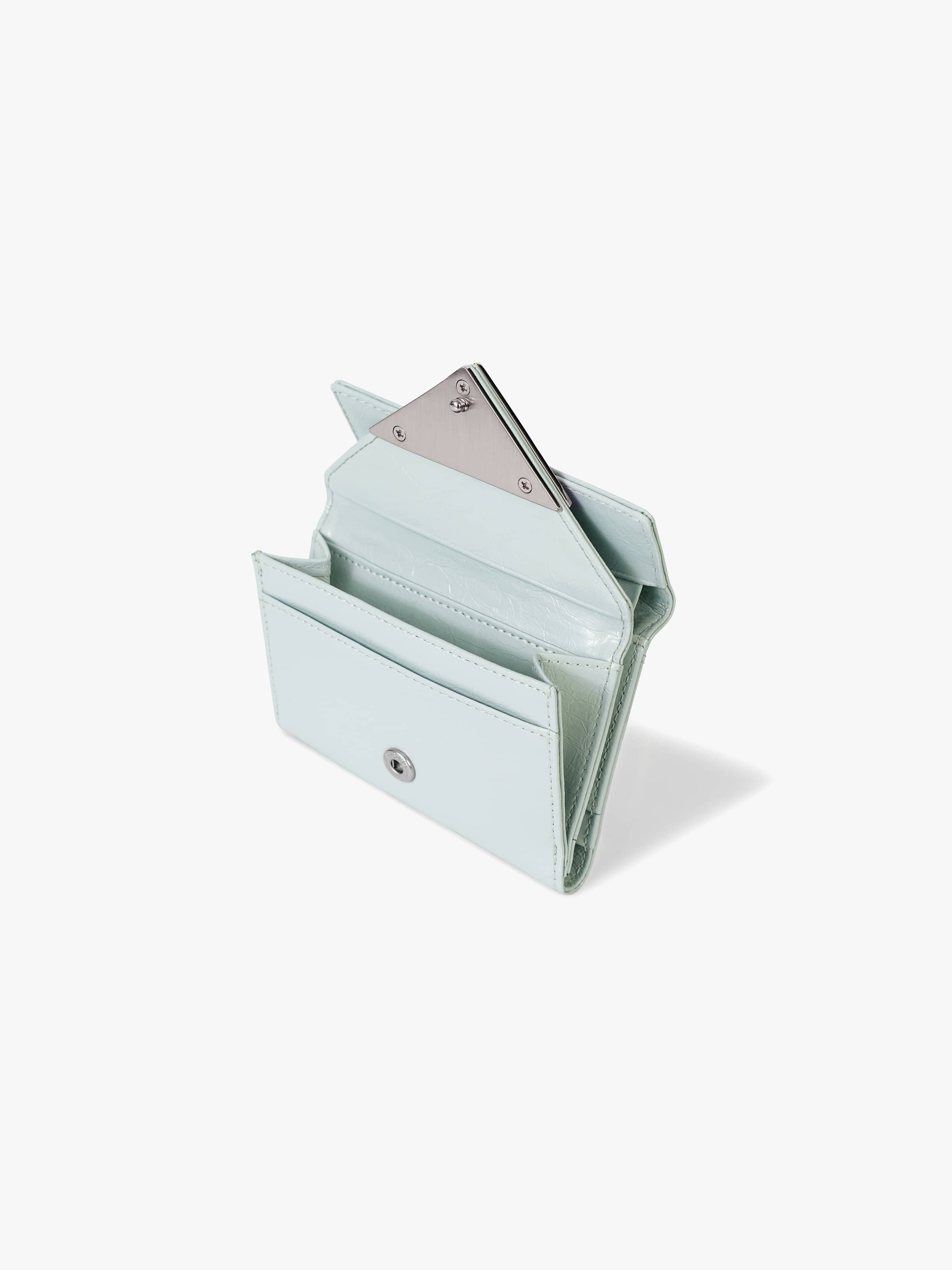 Fennce - CRINKLE TRIANGLE DOCO WALLET PALE MINT