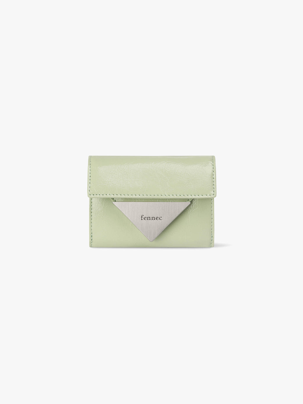 Fennce -  CRINKLE TRIANGLE DOCO WALLET PISTACHIO
