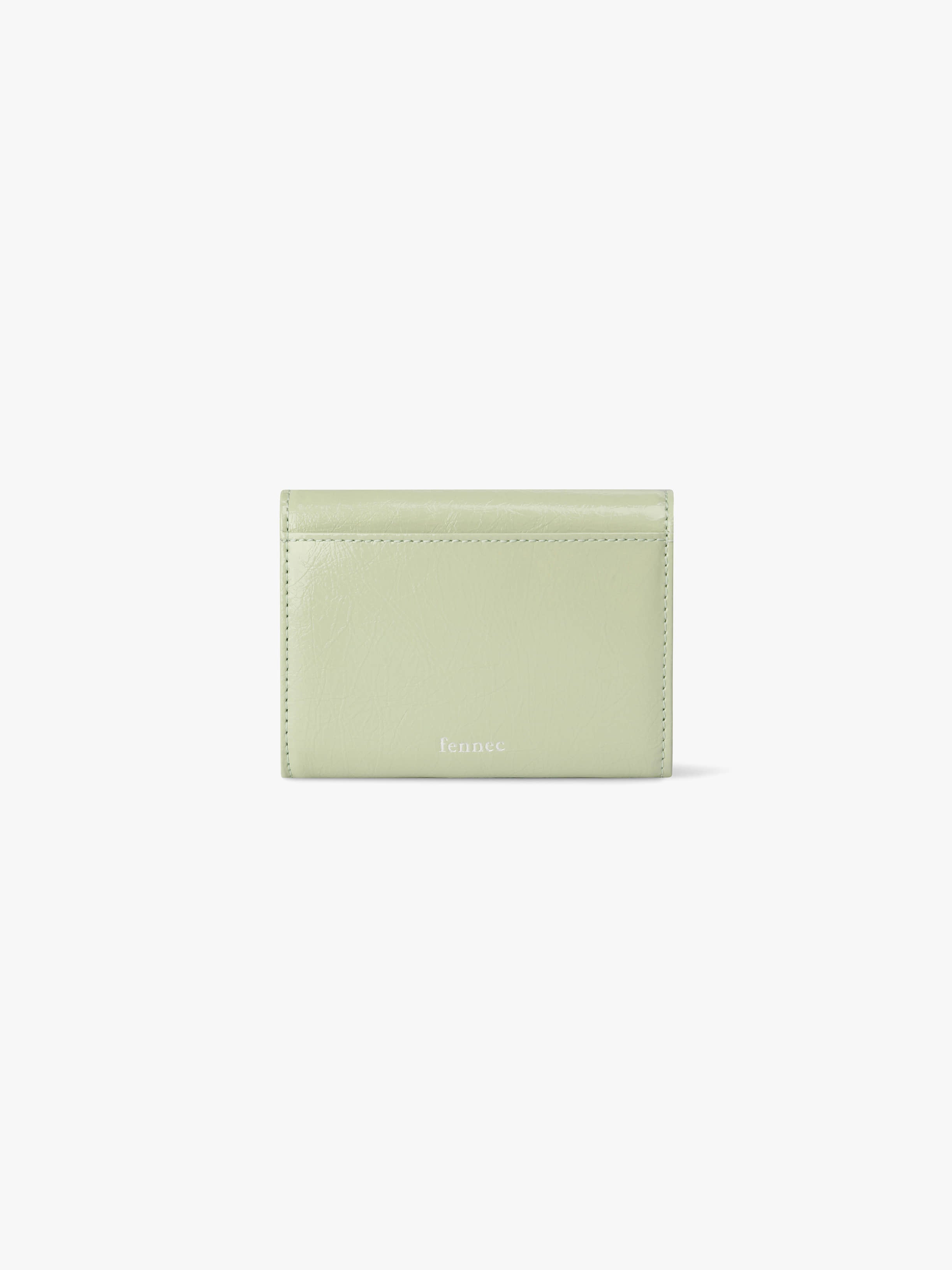 Fennce -  CRINKLE TRIANGLE DOCO WALLET PISTACHIO
