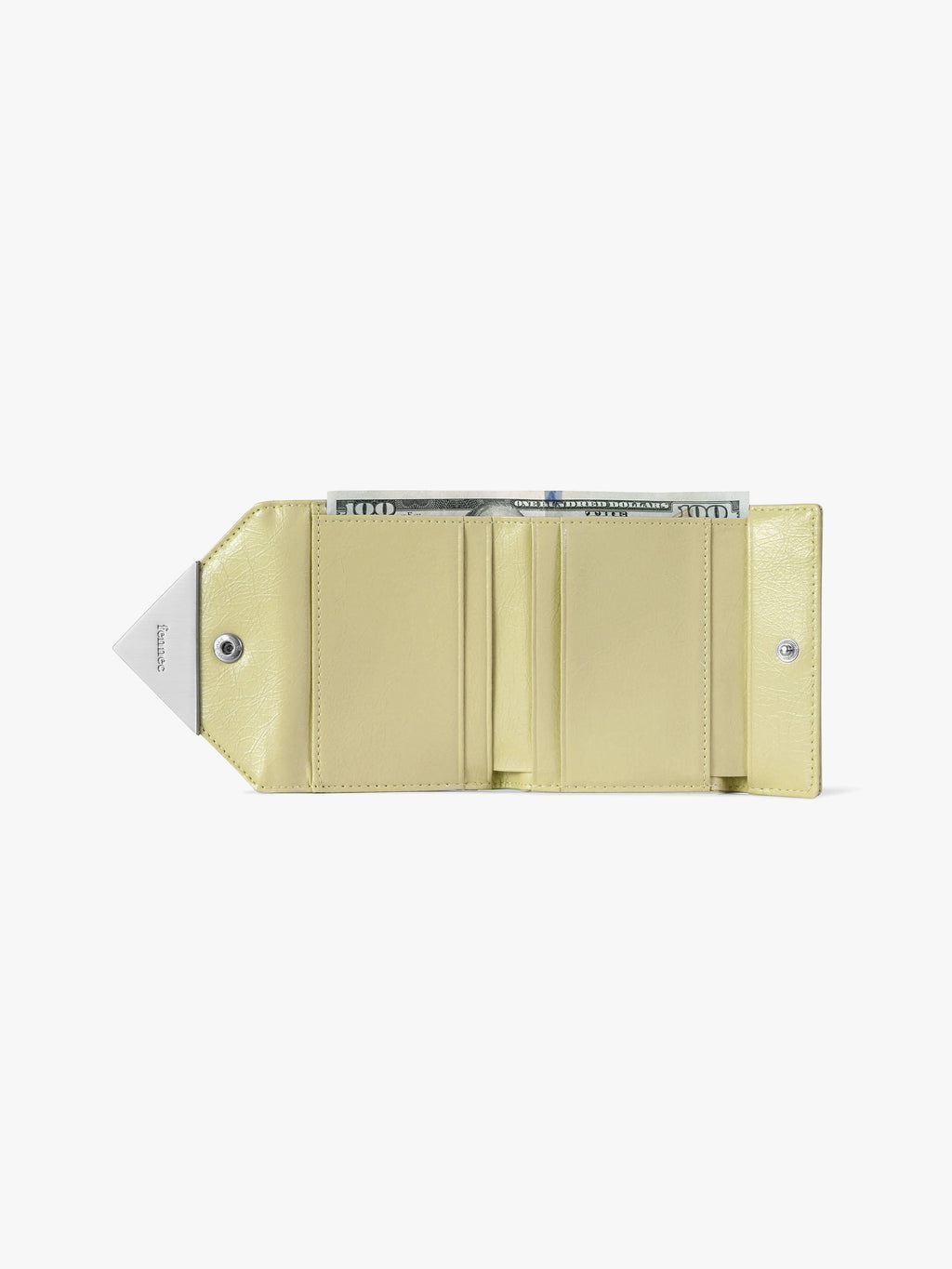 Fennce - CRINKLE TRIANGLE DOCO WALLET SOFT OLIVE