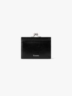 Fennce - CRINKLE TRIANGLE FRAME WALLET BLACK
