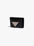 Fennce - CRINKLE TRIANGLE TRIPLE WALLET BLACK
