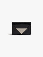 Fennce - CRINKLE TRIANGLE TRIPLE WALLET BLACK