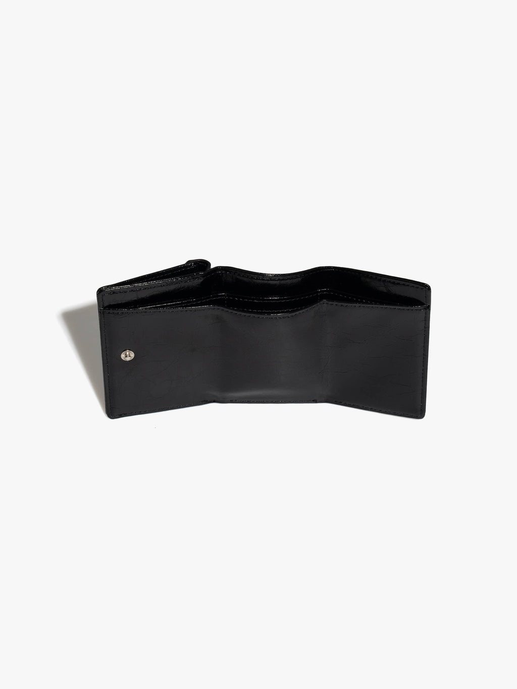 Fennce - CRINKLE TRIANGLE TRIPLE WALLET BLACK