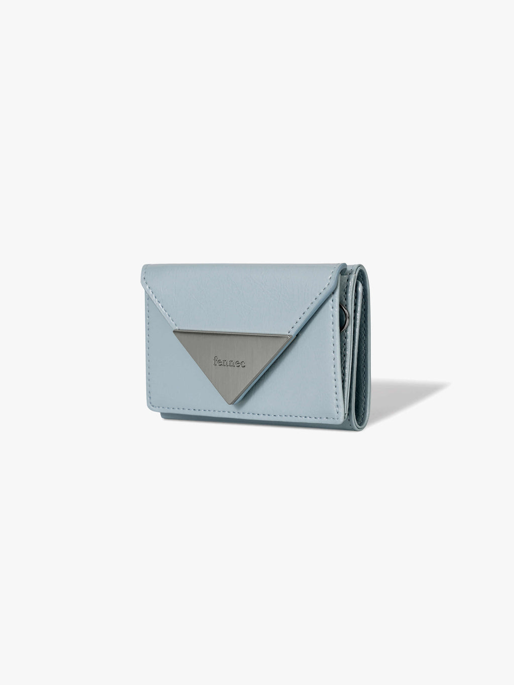 Fennce - CRINKLE TRIANGLE TRIPLE WALLET HAZE BLUE