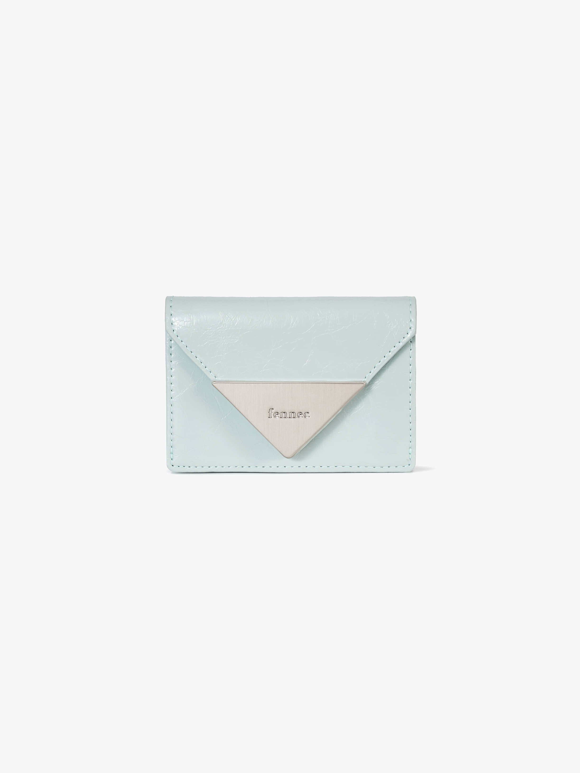 Fennce - CRINKLE TRIANGLE TRIPLE WALLET PALE MINT