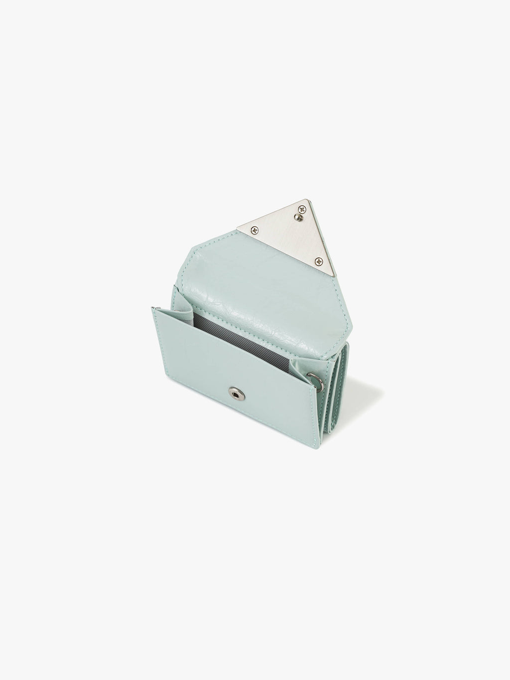 Fennce - CRINKLE TRIANGLE TRIPLE WALLET PALE MINT