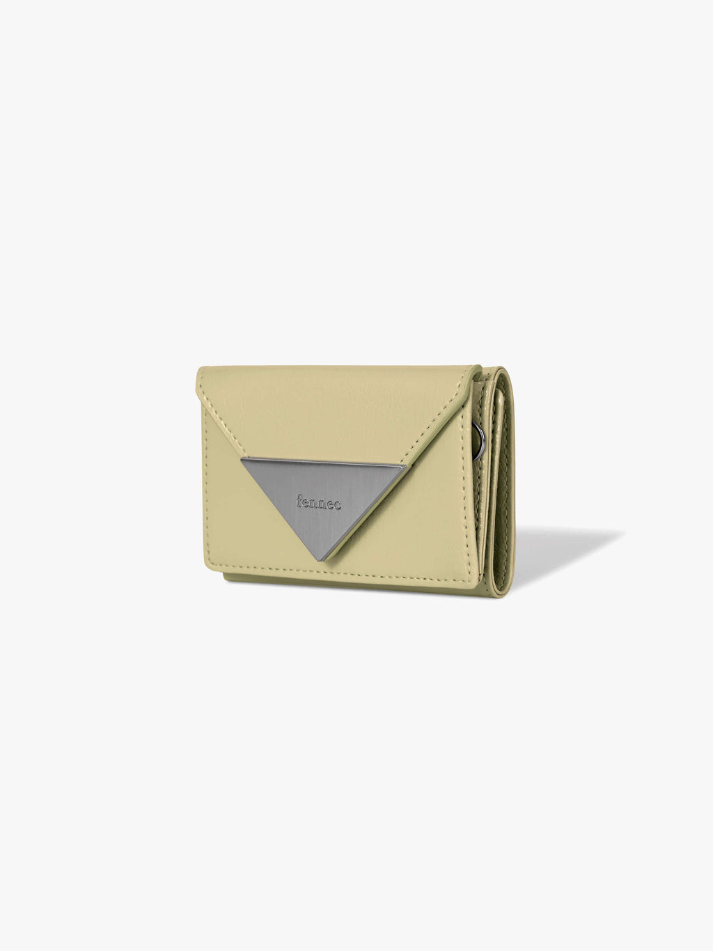 Fennce - CRINKLE TRIANGLE TRIPLE WALLET SOFT OLIVE
