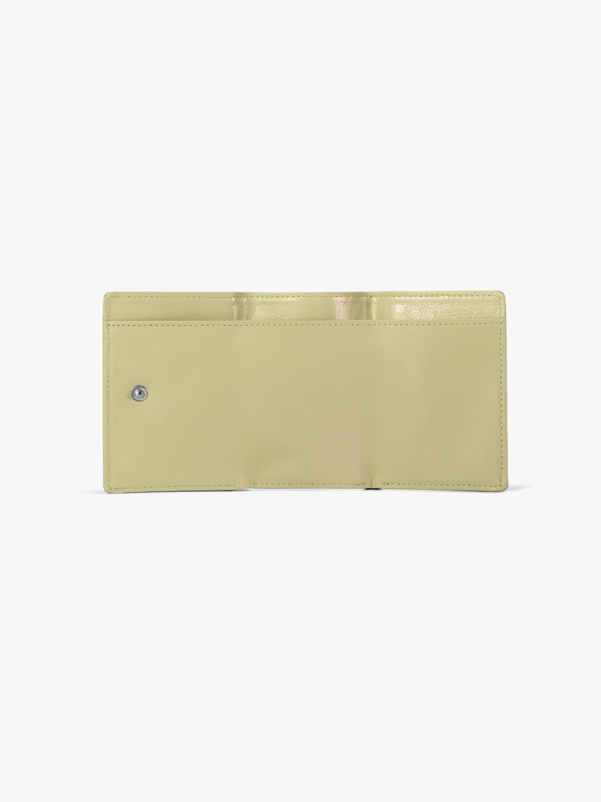 Fennce - CRINKLE TRIANGLE TRIPLE WALLET SOFT OLIVE