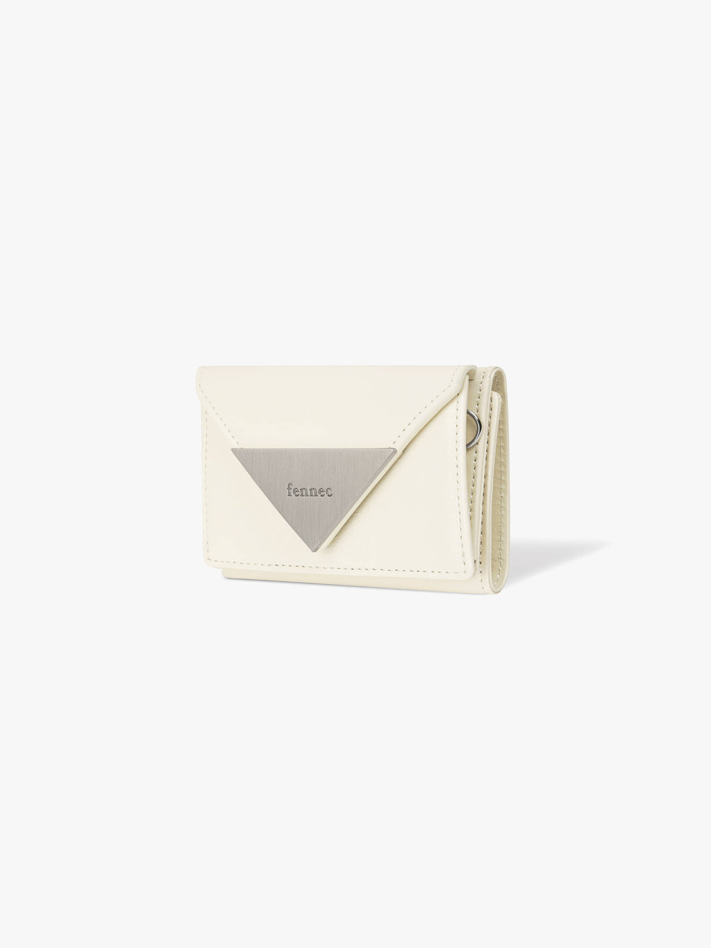 Fennce - CRINKLE TRIANGLE TRIPLE WALLET VANILLA