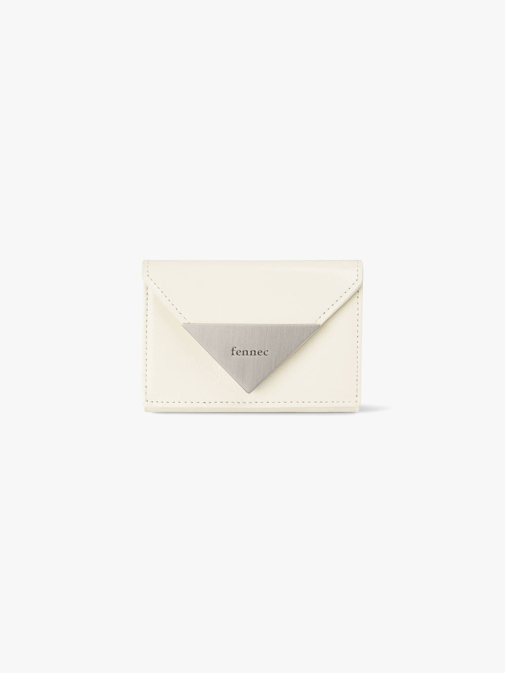Fennce - CRINKLE TRIANGLE TRIPLE WALLET VANILLA