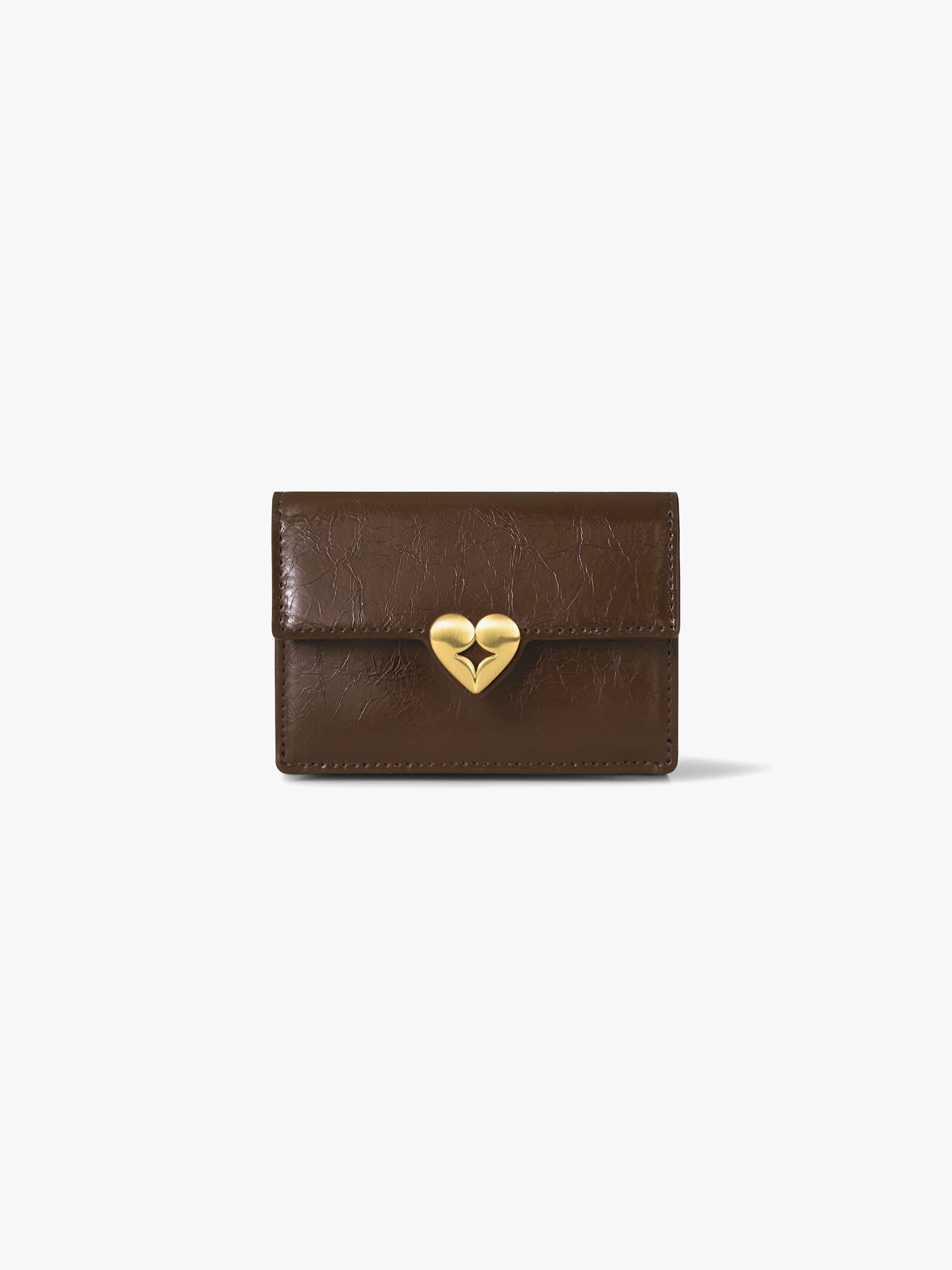 Fennce - HEARTY TRIPLE WALLET MOCHA BROWN