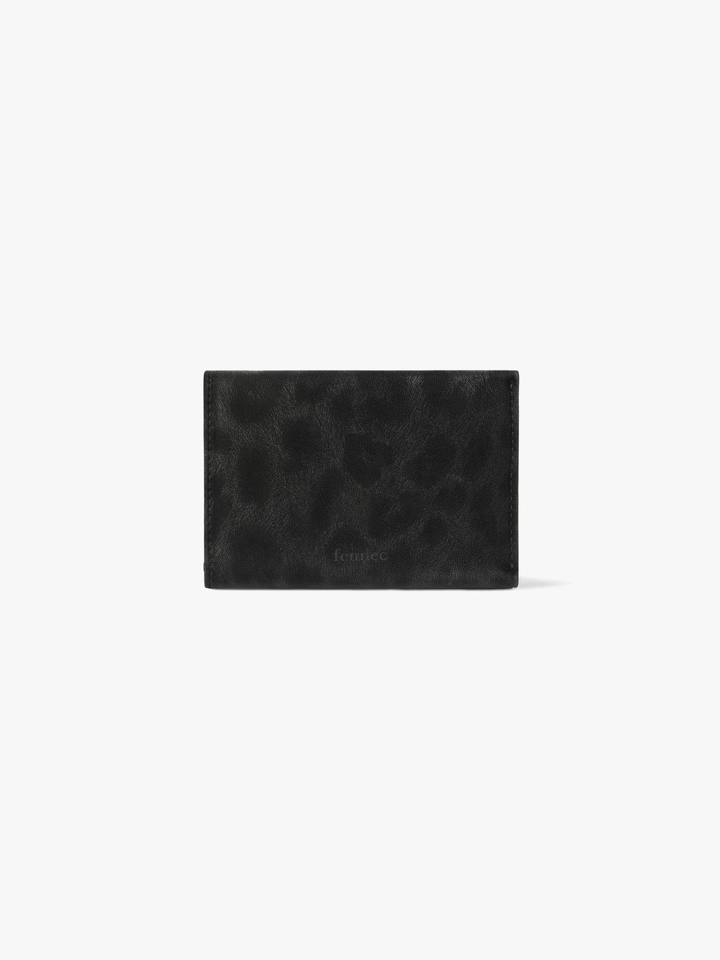 Fennce - TRIANGLE TRIPLE WALLET LEOPARD BLACK
