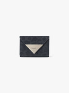 Fennce - TRIANGLE TRIPLE WALLET LEOPARD NAVY