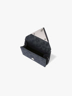 Fennce - TRIANGLE TRIPLE WALLET LEOPARD NAVY