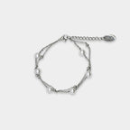 Grumpy Stuff - Layered Pearl Chain Bracelet