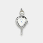 Grumpy Stuff - Pearl Heart Bangle Watch