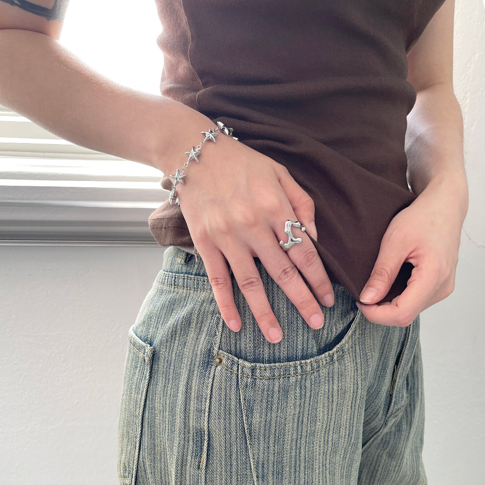 Grumpy Stuff - Star Pop Chain Bracelet