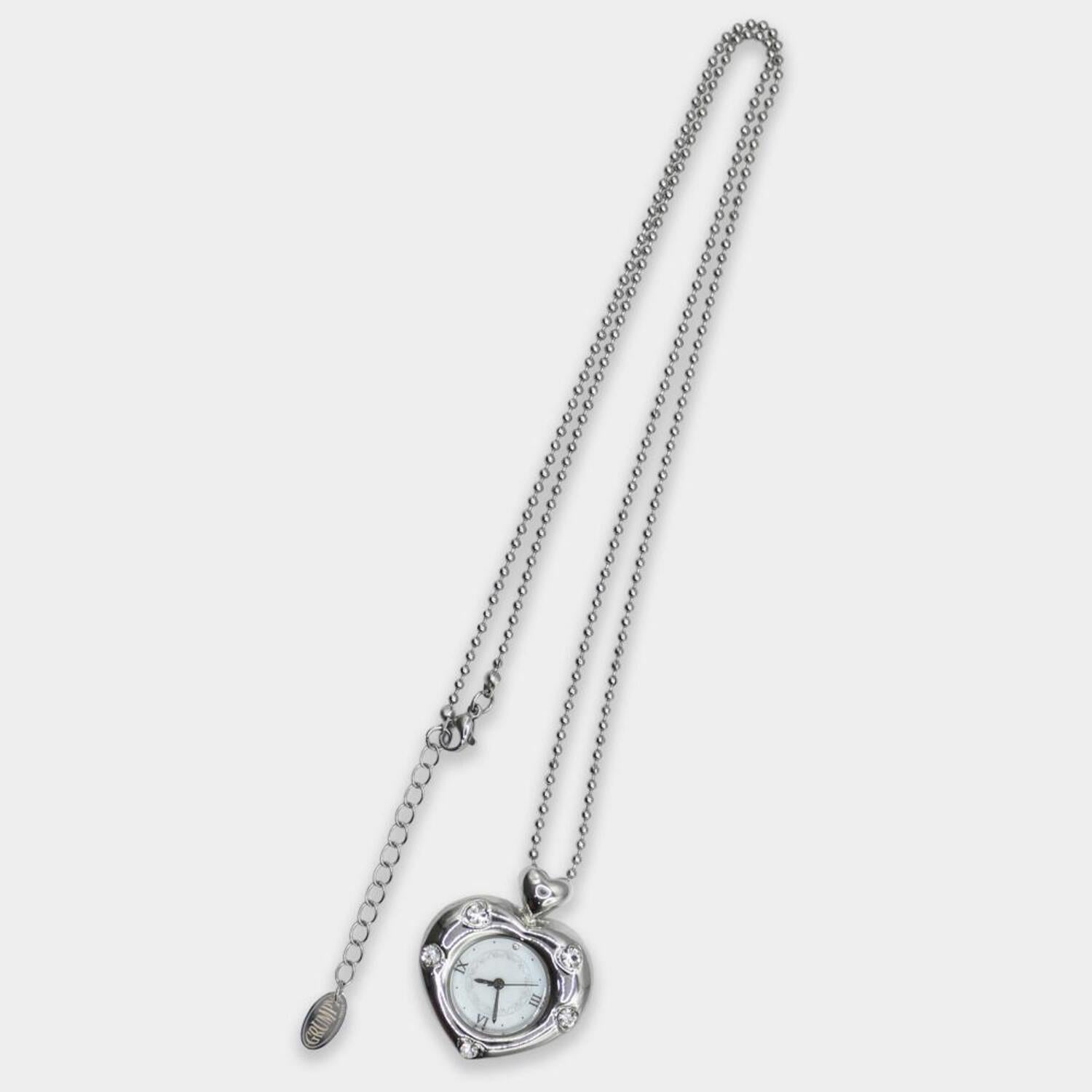 Grumpy Stuff - Twinkle Heart Clock Long Necklace