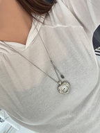 Grumpy Stuff - Twinkle Heart Clock Long Necklace