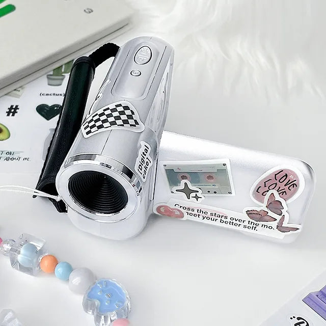 Huug- Y2K Retro Video Mini Camera  復古 DV 攝錄機 (附送 SD卡 + 裝飾貼紙 + 電池)