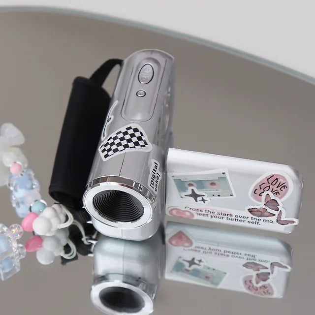 Huug- Y2K Retro Video Mini Camera  復古 DV 攝錄機 (附送 SD卡 + 裝飾貼紙 + 電池)