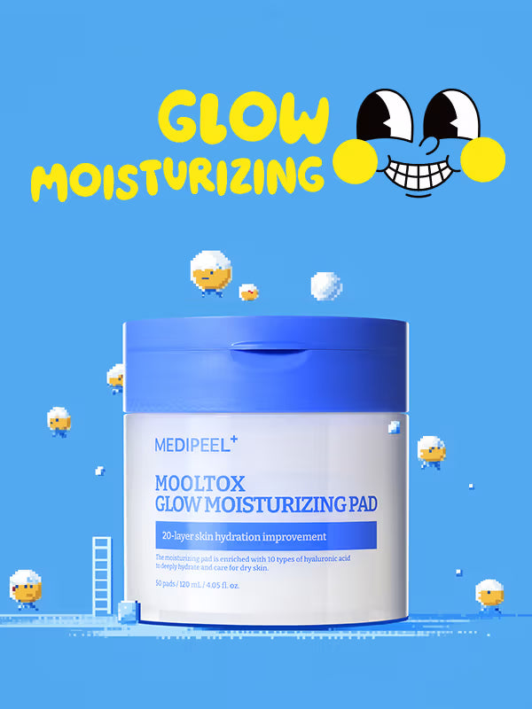 MEDIPEEL - Mooltox Glow Moisturizing Pad 玻尿酸光澤濕敷棉片 50片