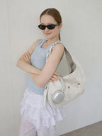 LETERIE - BUCKLE REVERSIBLE SHOULDER BAG