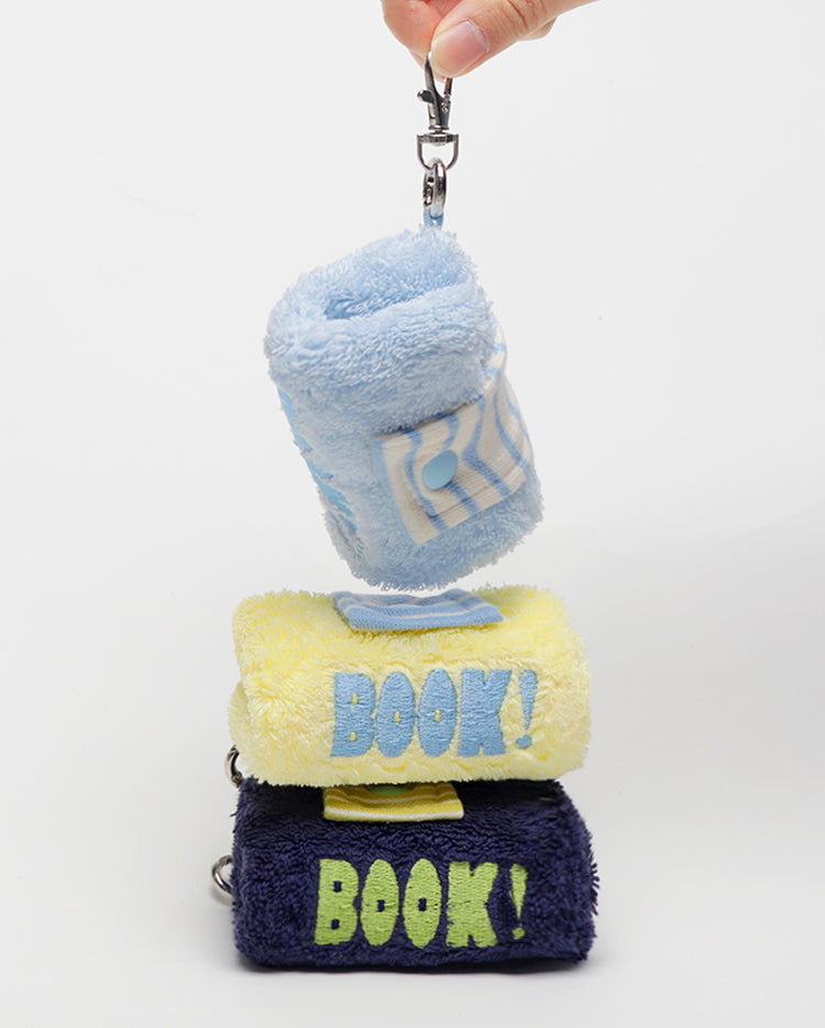 Flopy - Mini Towel Book 迷你書本造型抹手巾掛飾 (4 colors)