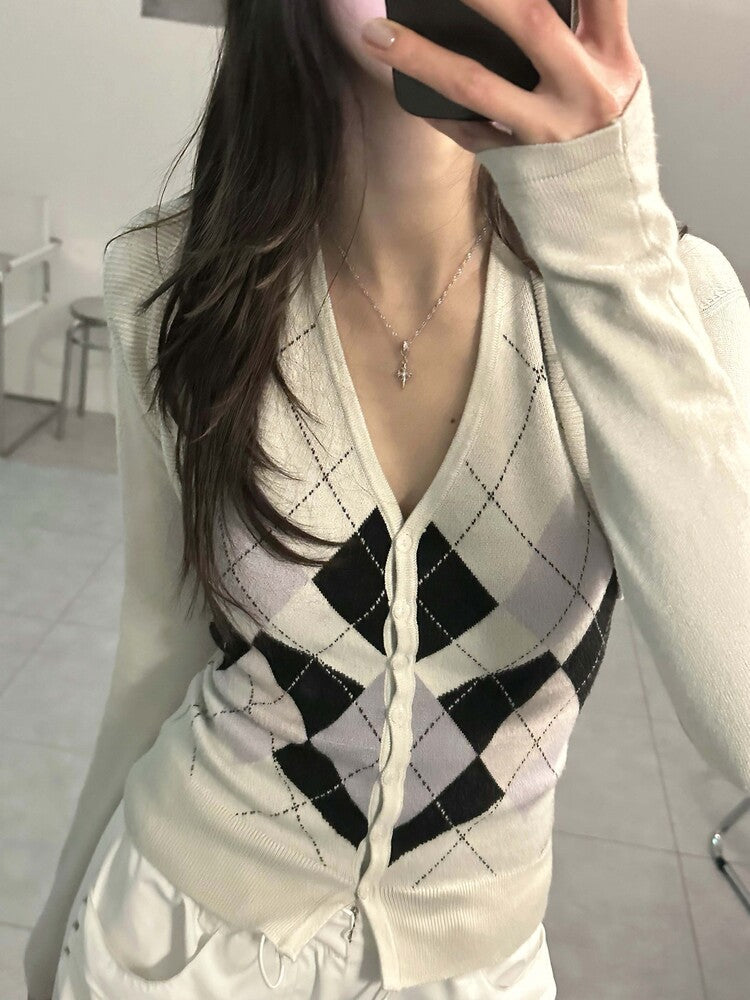 OFUSE - Cubic Cross Necklace-002