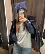 NOMBRE - EMBROIDERED CAT BEANIE (3 Colors)