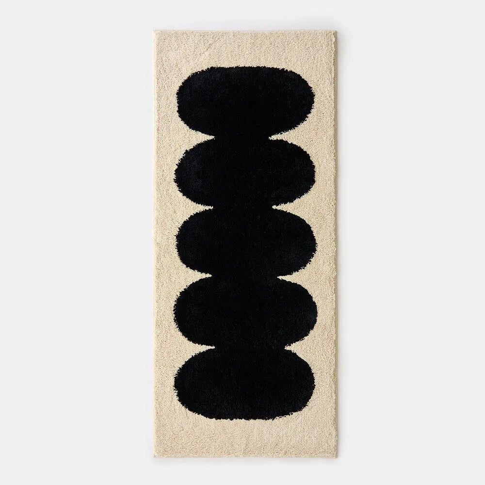 BoWell - Black Nuage 蓬鬆長毛睡房地氈 70 x 170 cm