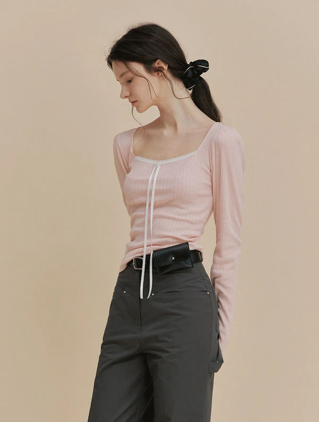 TWEE - Leche Tie Lace T-Shirt (4 Colors)