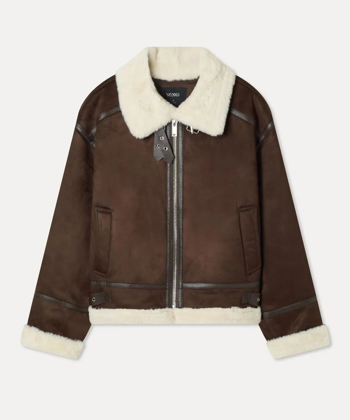 MIXXO - Stand Collar Faux Shearling Jacket (5 Colors)