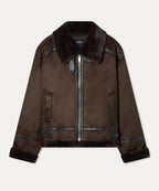MIXXO - Stand Collar Faux Shearling Jacket (5 Colors)