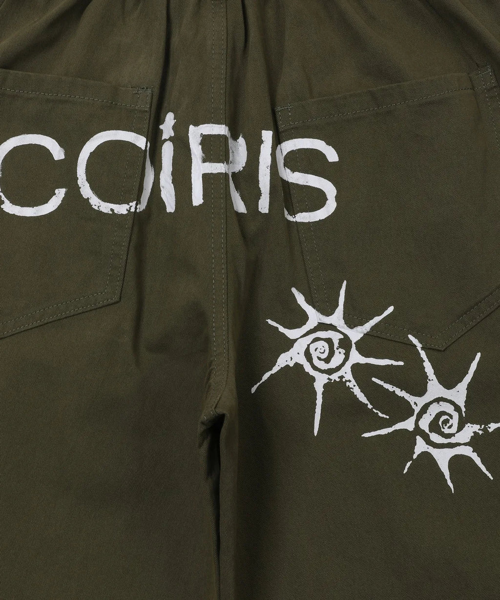 COIRIS - Dren Back Dirty Logo Parachute Cotton Pants (2 Colors)