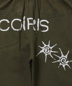 COIRIS - Dren Back Dirty Logo Parachute Cotton Pants (2 Colors)