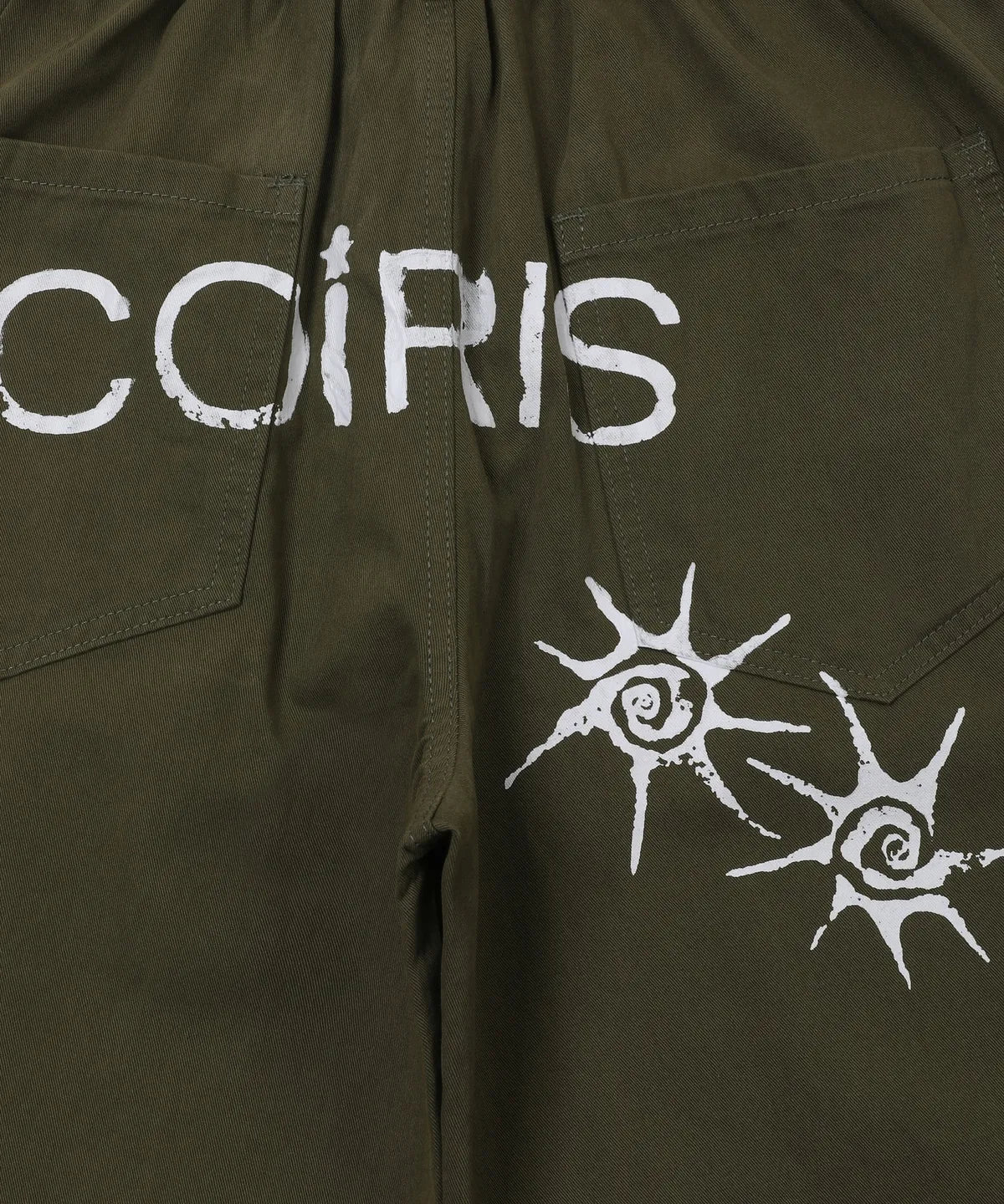 COIRIS - Dren Back Dirty Logo Parachute Cotton Pants (2 Colors)