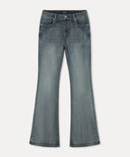MIXXO - Low-Rise Washed Bootcut Jeans (3 Colors)