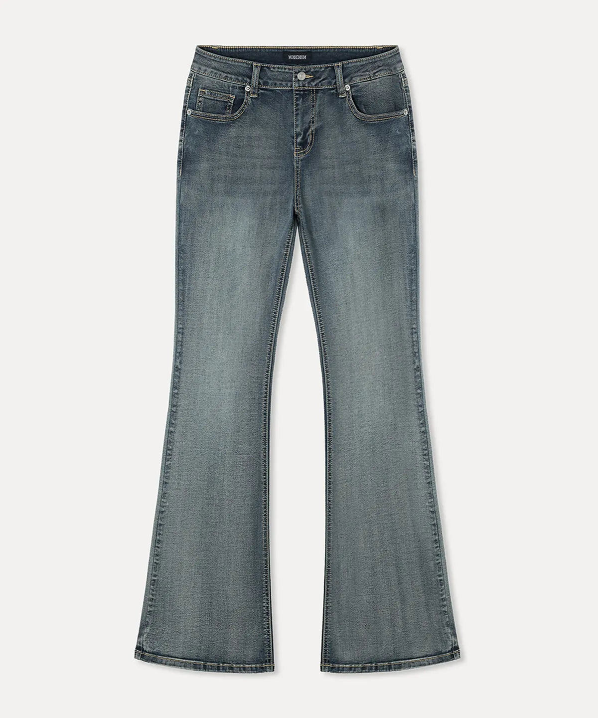 MIXXO - Low-Rise Washed Bootcut Jeans (3 Colors)