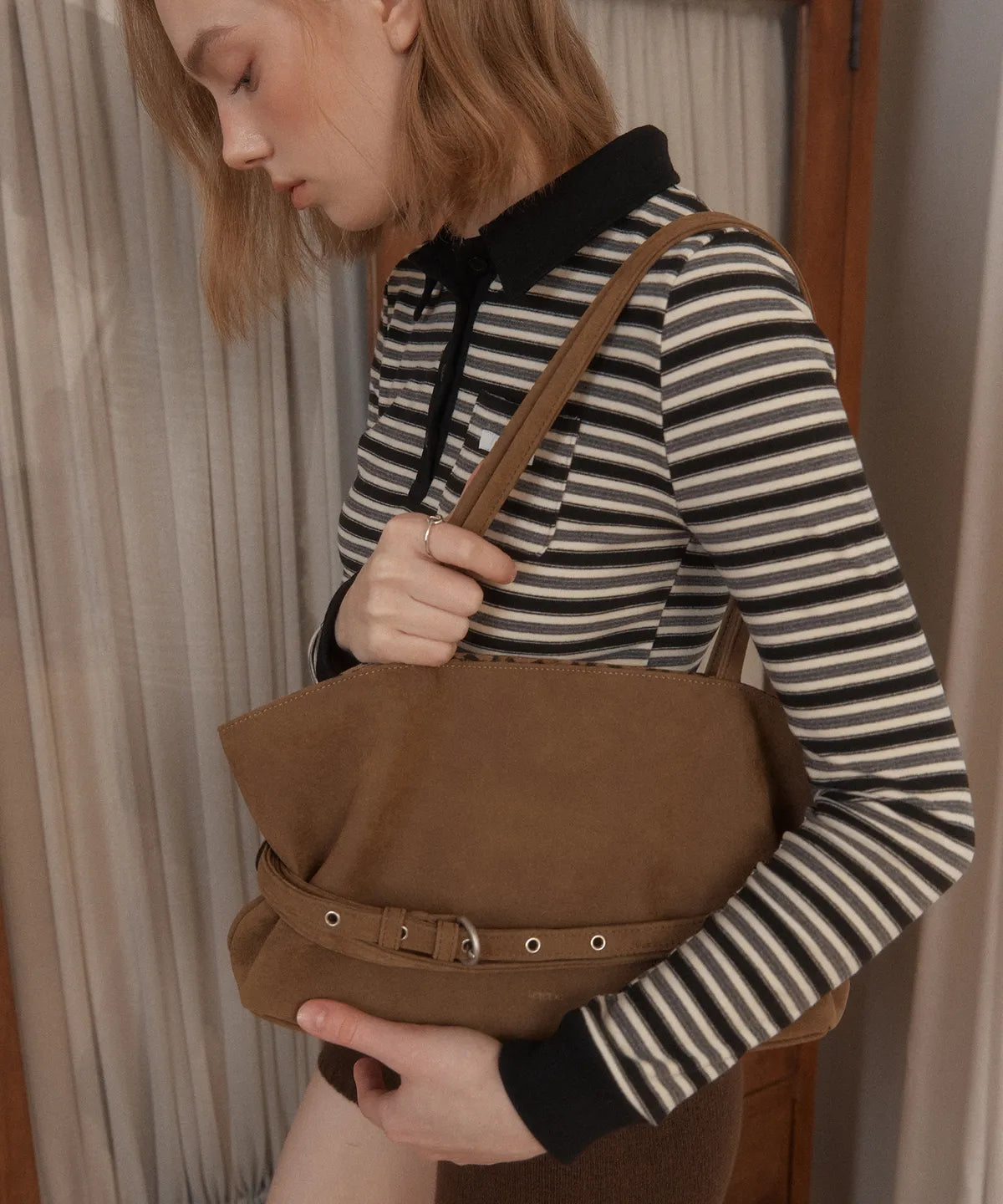 LETERIE - MELLOW REVERSIBLE BELT TOTE BAG (8 Colors)