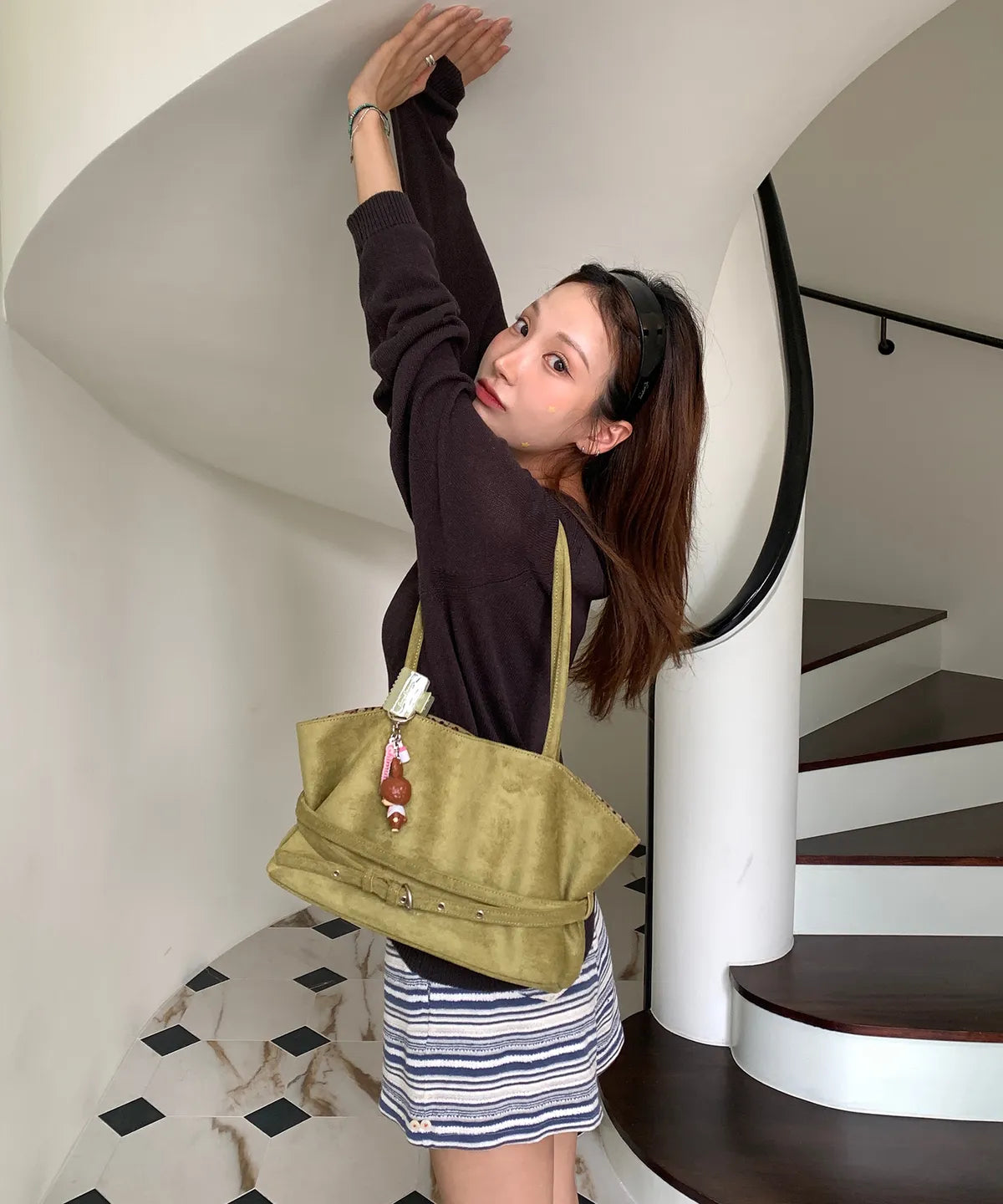 LETERIE - MELLOW REVERSIBLE BELT TOTE BAG (8 Colors)